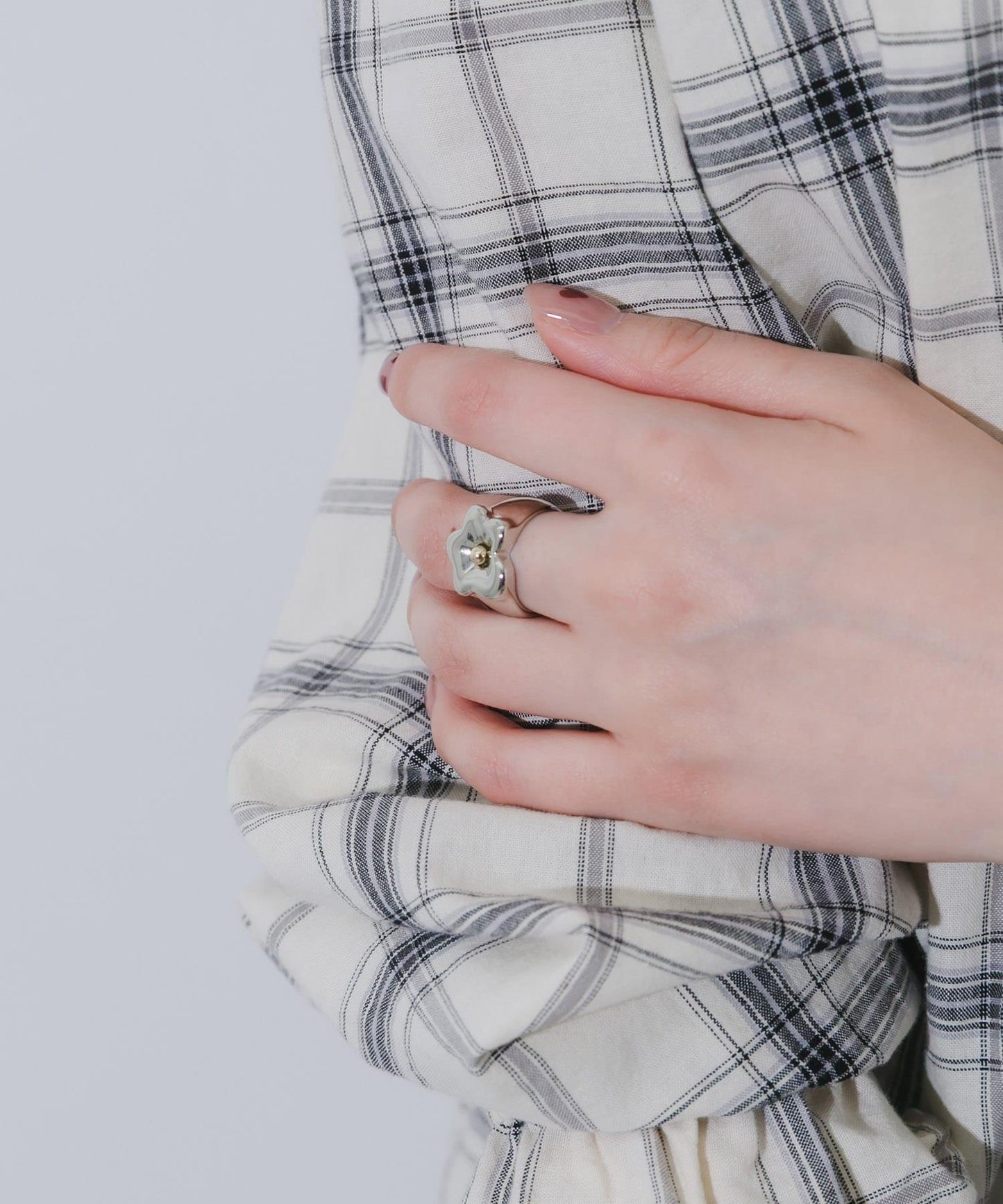 不規則金屬花朵戒指