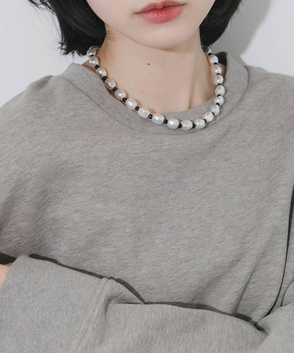 不鏽鋼珍珠珠串項鍊