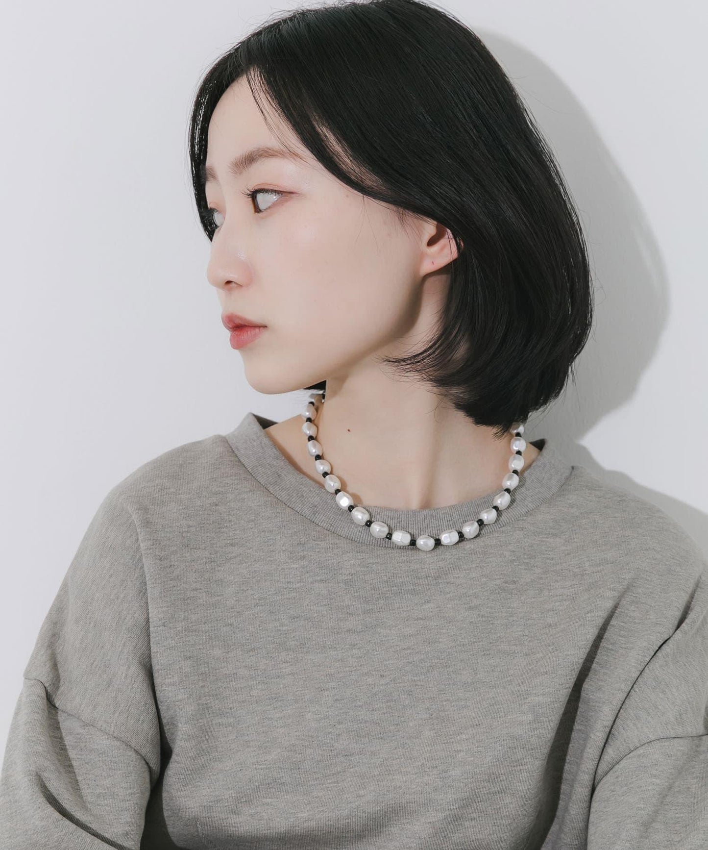 不鏽鋼珍珠珠串項鍊