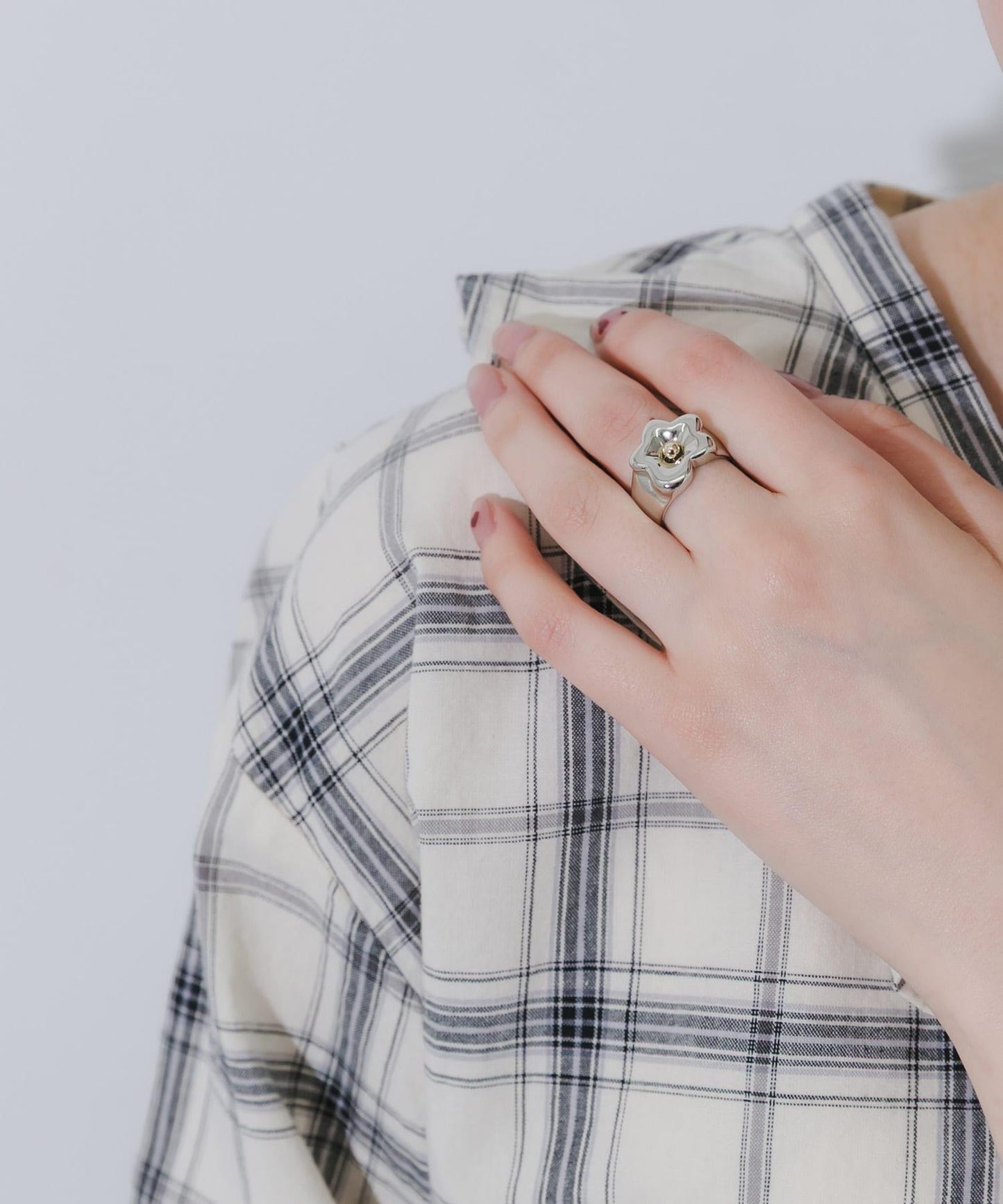 不規則金屬花朵戒指