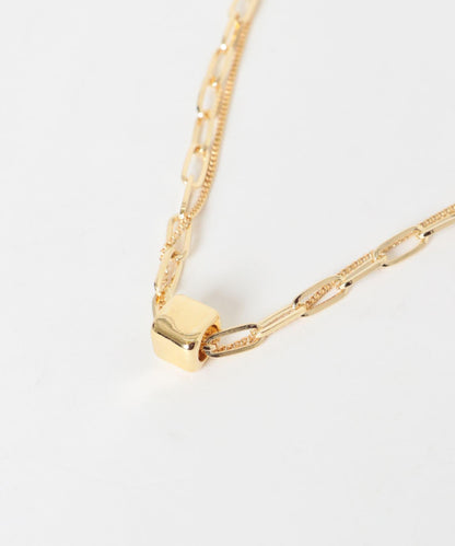 方形吊墜疊搭項鍊