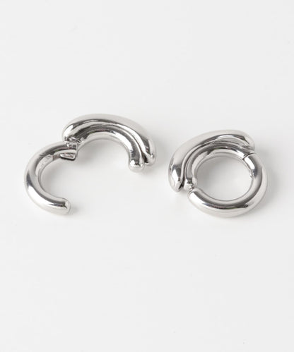 質感金屬 一扣式圈形 耳夾
