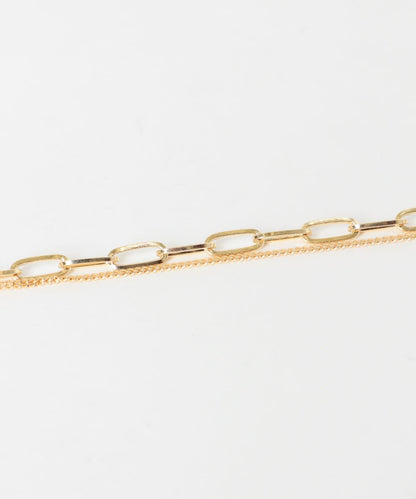 方形吊墜疊搭項鍊