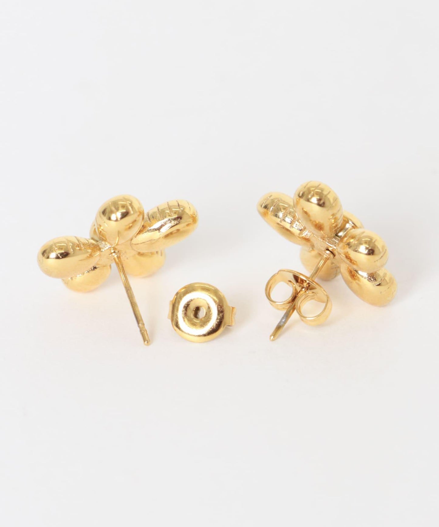 不鏽鋼立體花朵耳環