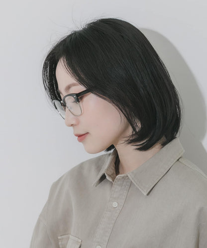 半框方形平光眼鏡