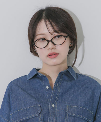 橢圓纖細金屬框 眼鏡
