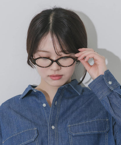 橢圓纖細金屬框 眼鏡