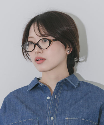 橢圓纖細金屬框 眼鏡