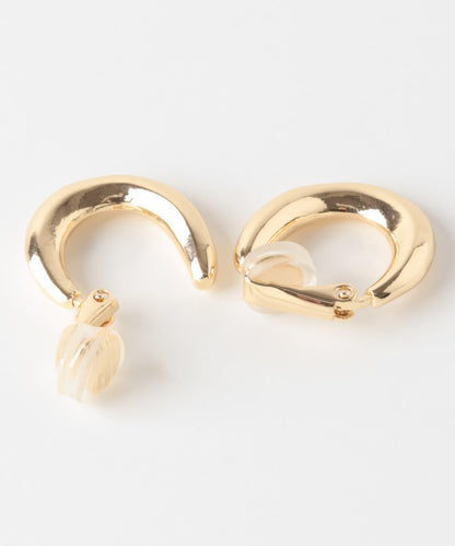 金屬弧形圓環耳環