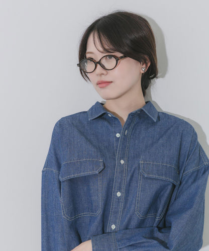 橢圓纖細金屬框 眼鏡