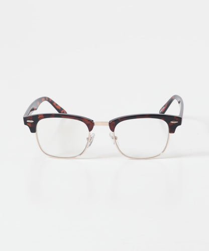 半框方形平光眼鏡