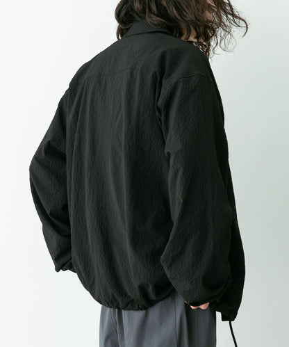 泡泡紗面料教練夾克