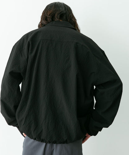 泡泡紗面料教練夾克