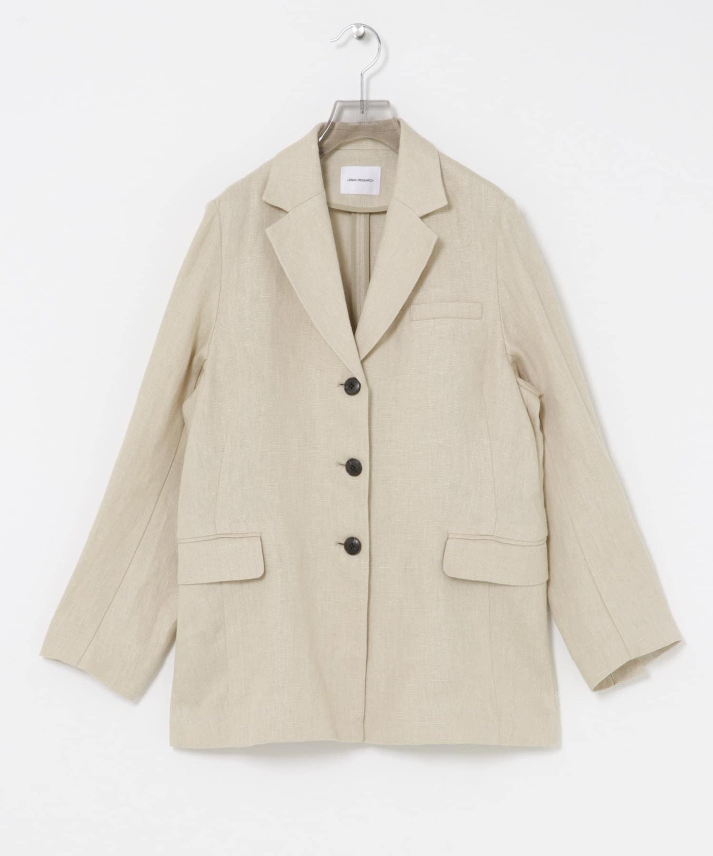 亞麻混紡牛津面料 修身剪裁 西裝外套