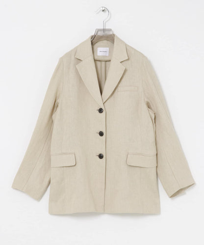 亞麻混紡牛津面料 修身剪裁 西裝外套