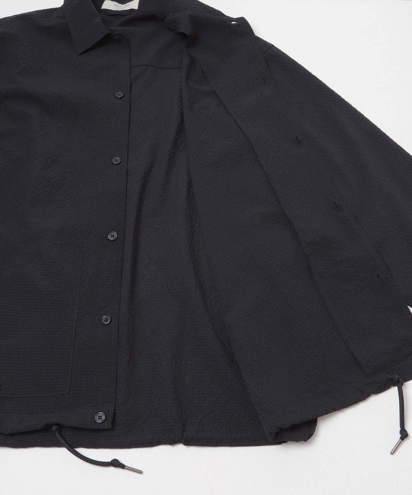 泡泡紗面料教練夾克