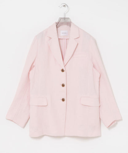 亞麻混紡牛津面料 修身剪裁 西裝外套