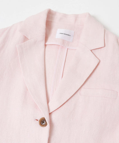 亞麻混紡牛津面料 修身剪裁 西裝外套