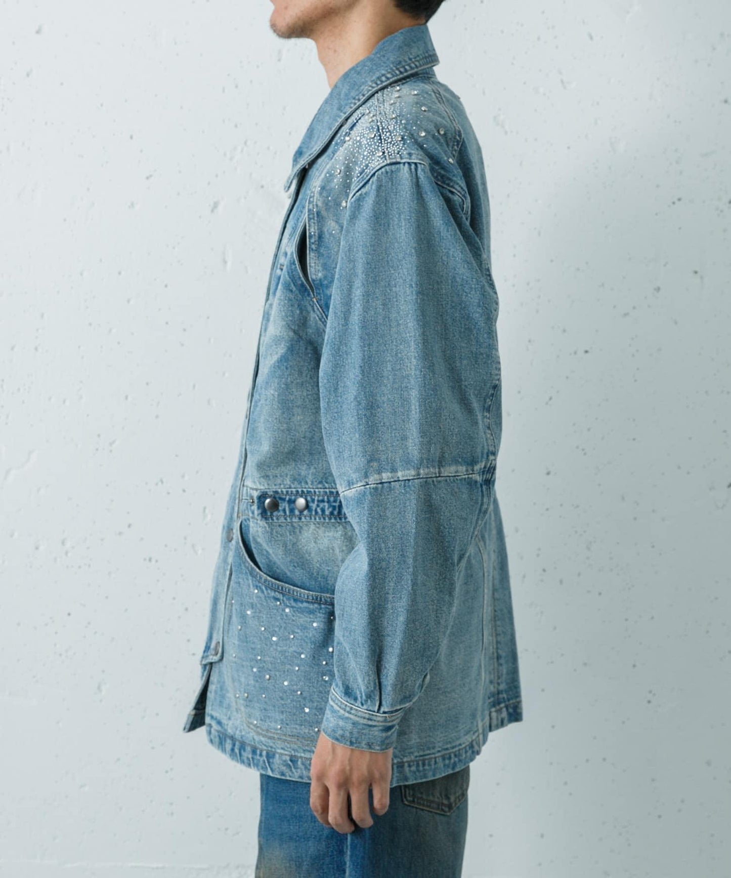 Andersson Bell JEWELED DENIM WORK JACKET 牛仔工裝夾克