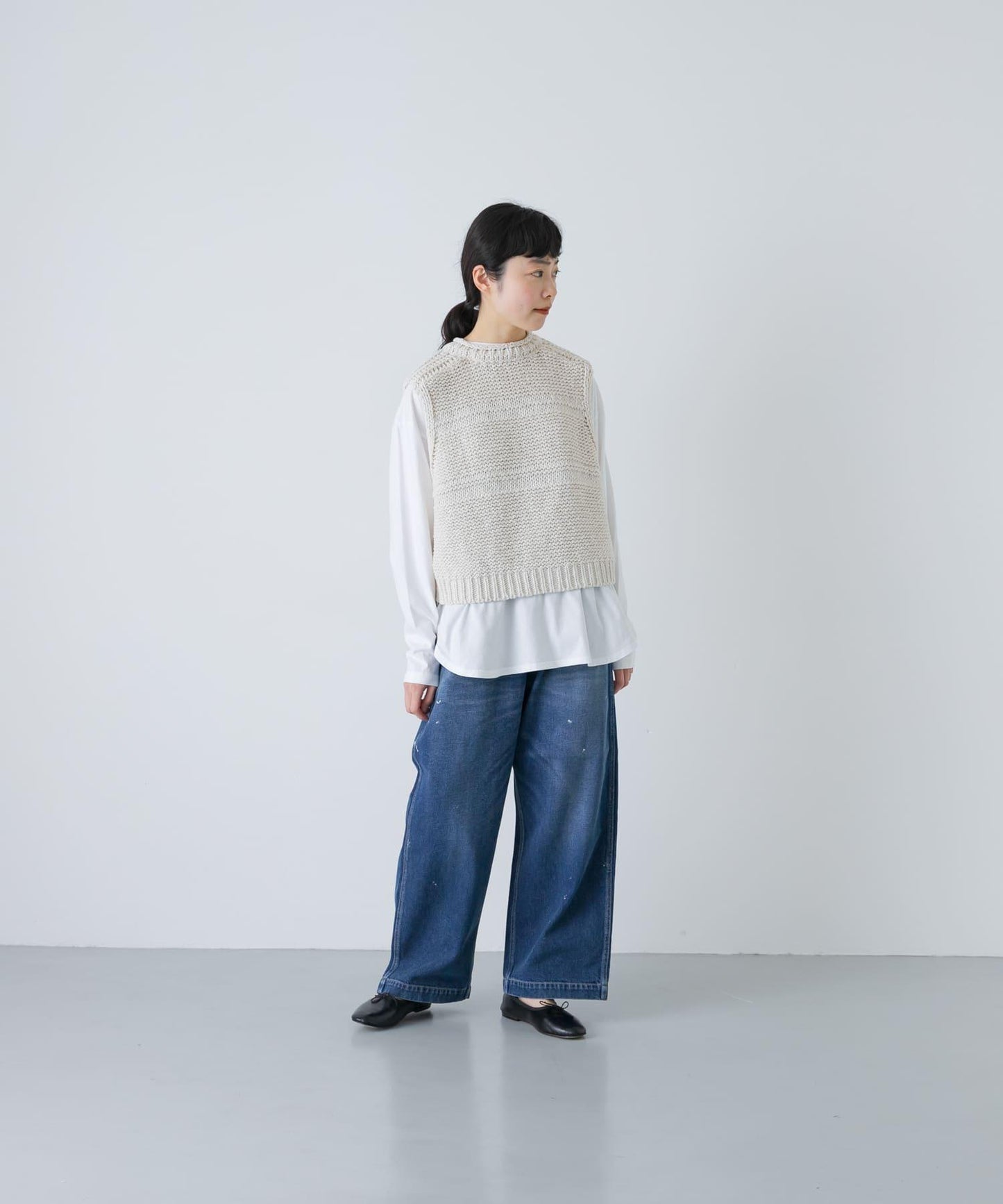 2WAY棉麻針織背心