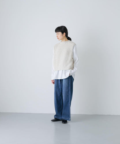 2WAY棉麻針織背心