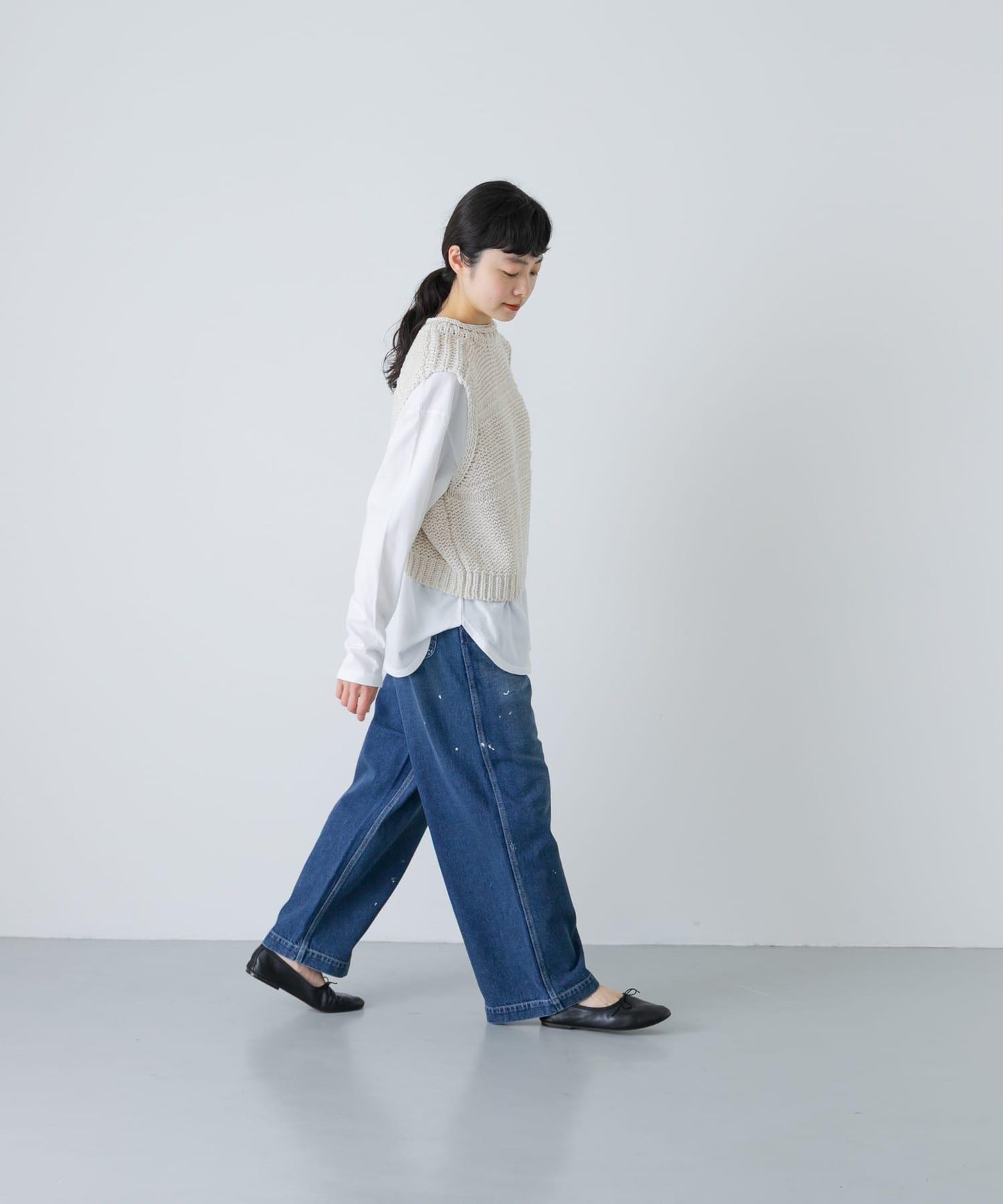 2WAY棉麻針織背心