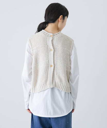 2WAY棉麻針織背心