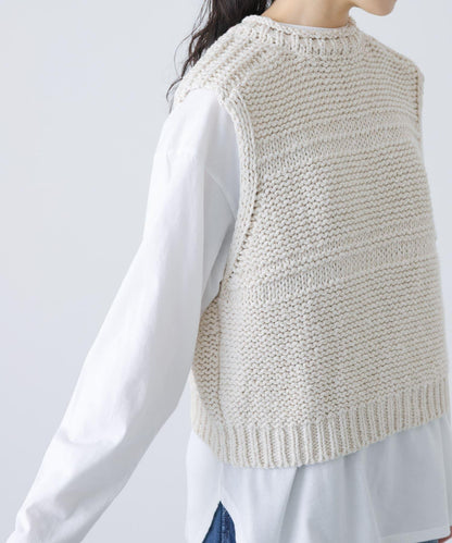 2WAY棉麻針織背心