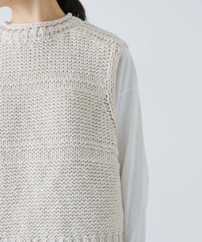 2WAY棉麻針織背心