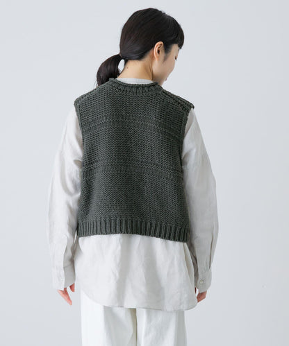 2WAY棉麻針織背心