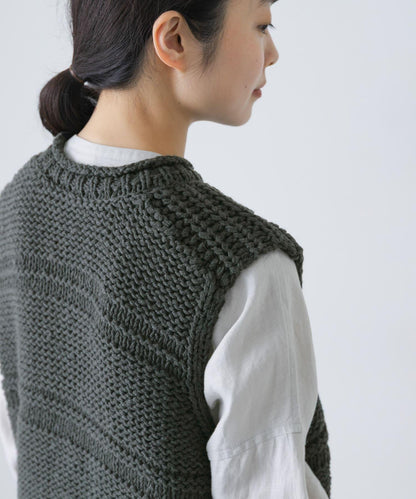 2WAY棉麻針織背心