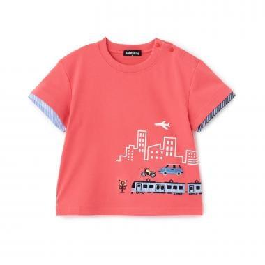 交通與街景圖案 短袖T恤