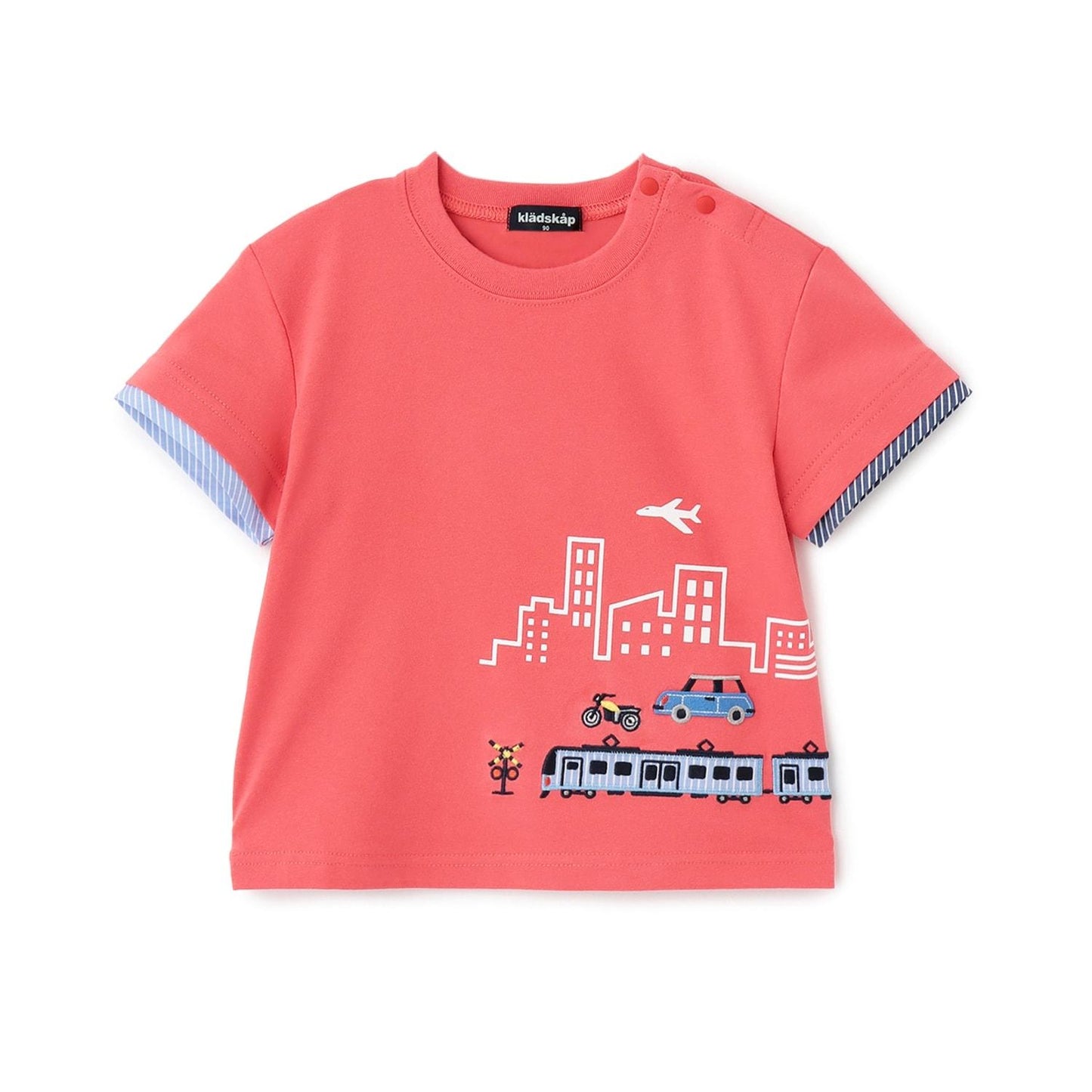 交通與街景圖案 短袖T恤