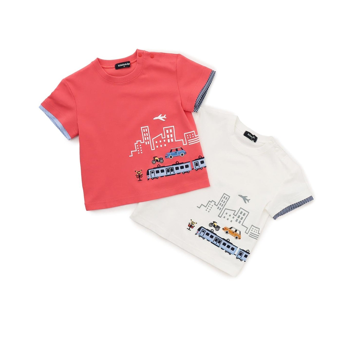 交通與街景圖案 短袖T恤