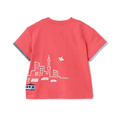 交通與街景圖案 短袖T恤