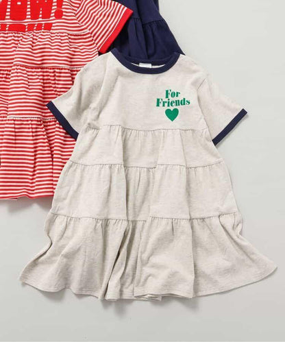 撞色設計 三款Logo圖案 連衣裙