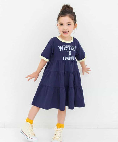 撞色設計 三款Logo圖案 連衣裙