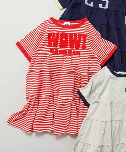 撞色設計 三款Logo圖案 連衣裙