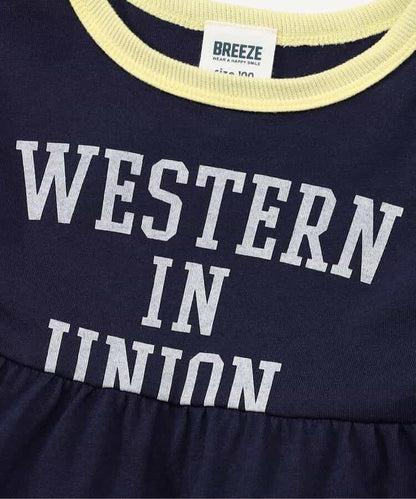 撞色設計 三款Logo圖案 連衣裙