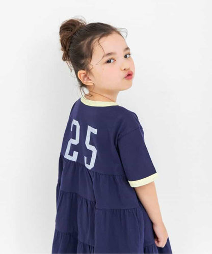 撞色設計 三款Logo圖案 連衣裙