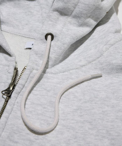 水洗做舊 短款 拉鍊連帽外套