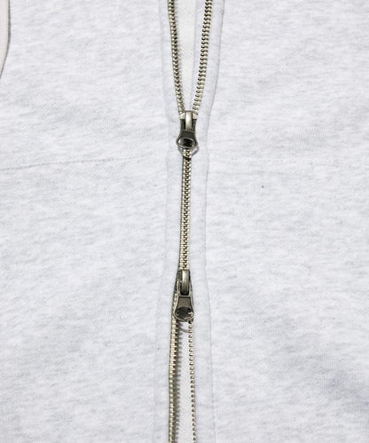 水洗做舊 短款 拉鍊連帽外套