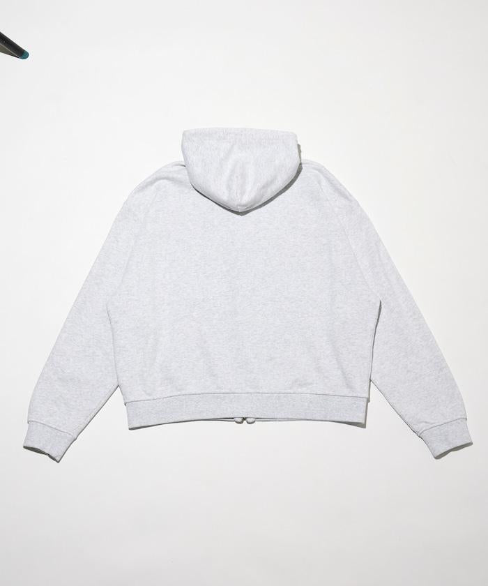 水洗做舊 短款 拉鍊連帽外套