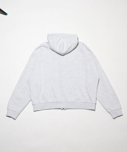 水洗做舊 短款 拉鍊連帽外套