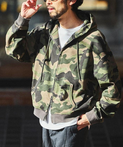 水洗做舊 短款 拉鍊連帽外套