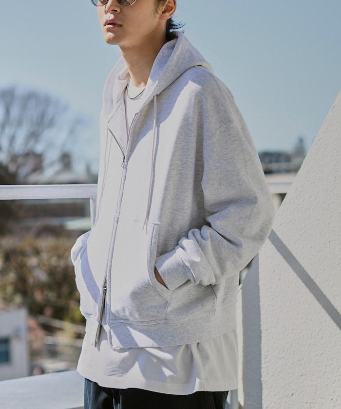 水洗做舊 短款 拉鍊連帽外套