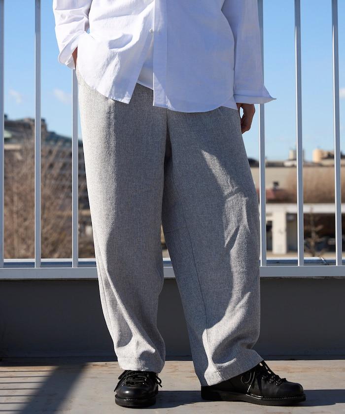 Spindle 夏季花呢 闊腿 休閒褲