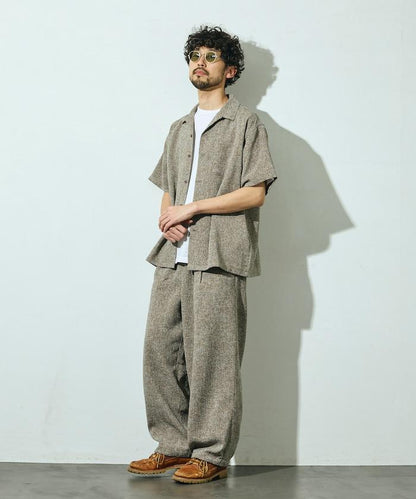 Spindle 夏季花呢 闊腿 休閒褲