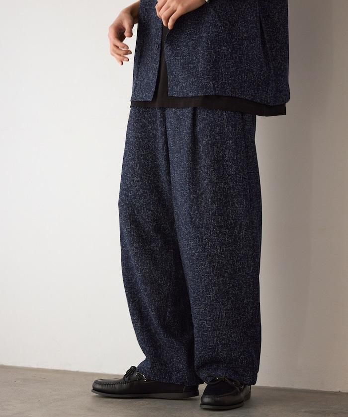 Spindle 夏季花呢 闊腿 休閒褲