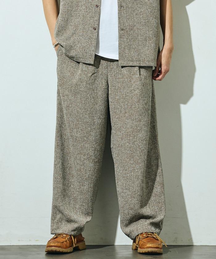 Spindle 夏季花呢 闊腿 休閒褲